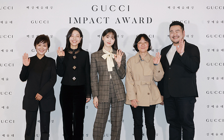 Ⓒ 백상예술대상 사무국 명필름의 심재명 대표, 배우 김신록과 김시은, 정주리 감독과 작가 박상영이 특별상영회에 참석했다.