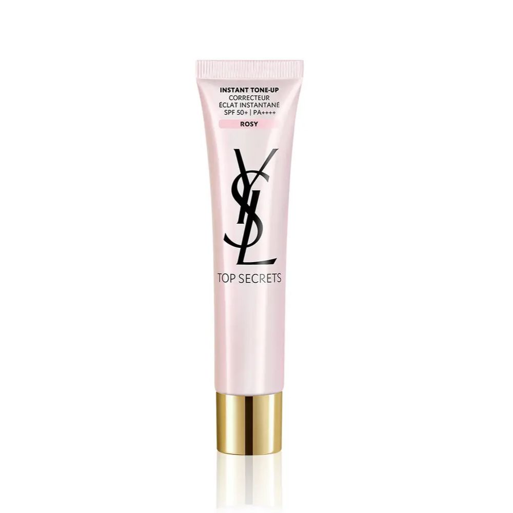 입생로랑 인스턴트 톤업 UV SPF50+ PA++++ - 미세 펄 입자가 피부의 결점은 가리고 톤은 화사하게 보정한다. 각 색상마다 다른 식물성 추출물을 함유한 자외선 차단, 주름 개선 기능성 제품. 40mL 9만5천원.