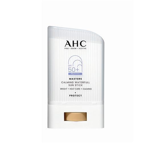 AHC 마스터즈 카밍 워터풀 선스틱 SPF 50+ PA++++ - 자외선뿐 아니라 블루라이트, 미세먼지, 열, 마찰에도 강하며 선인장 추출물의 수분 공급,진정 효과도 있는 3중 기능성 제품. 22g 2만1천원.
