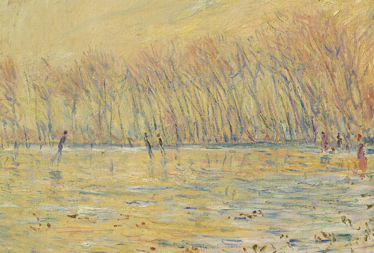 클로드 모네의 ‘Les Patineurs a` Giverny’ (1899).
