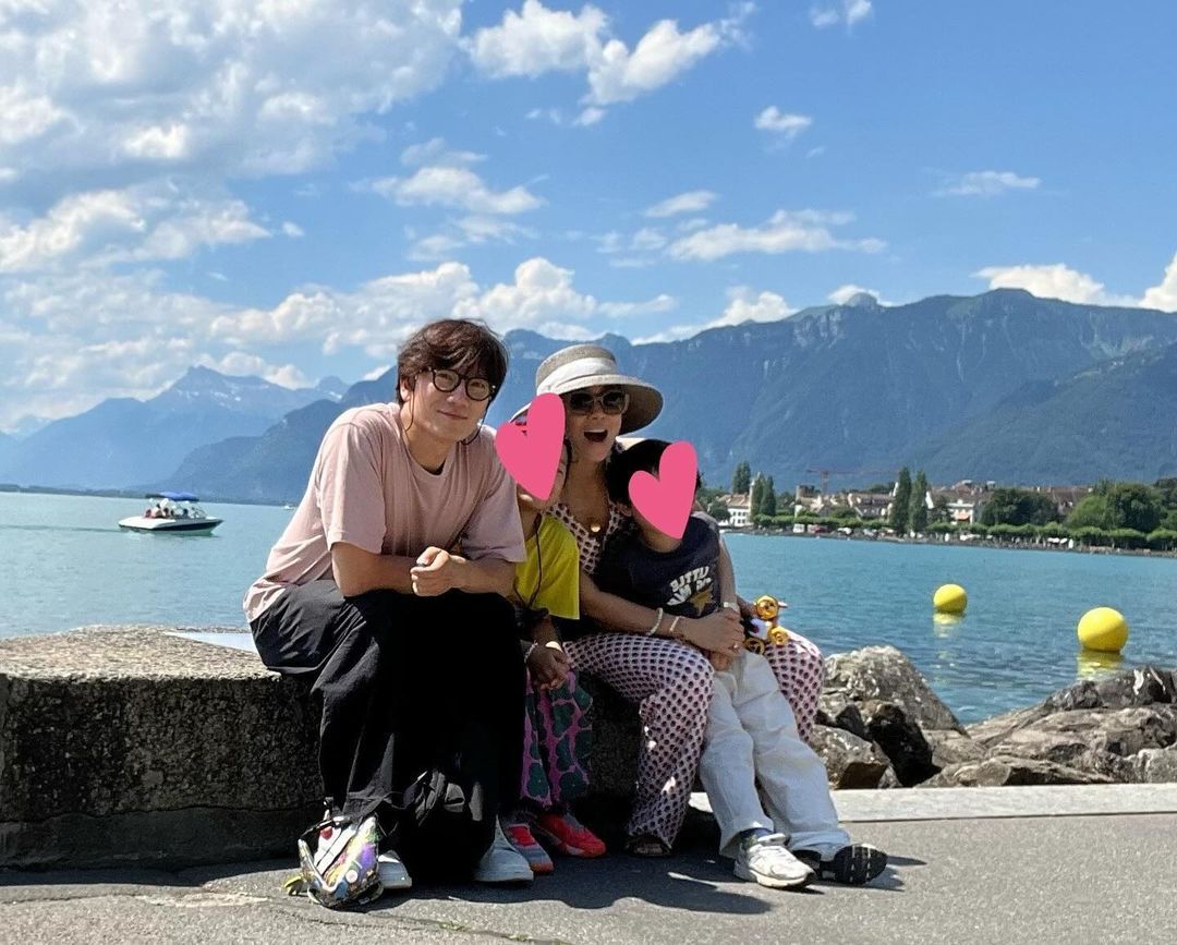 지성, 이보영 가족 사진