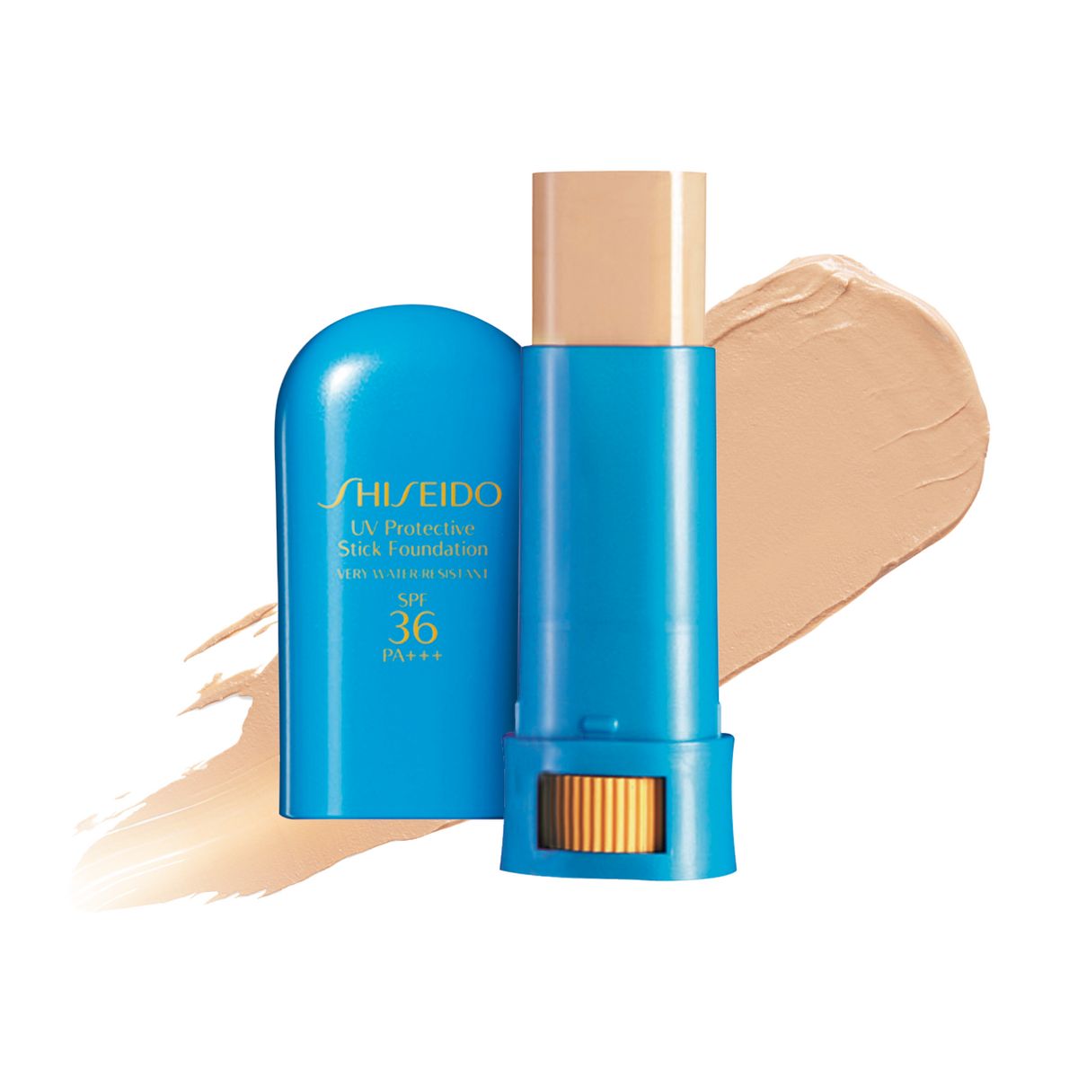 시세이도 UV 프로텍티브 스틱 파운데이션 SPF 36/PA+++: 물속에서도 지워지지 않는 지속 내수성, 자외선 차단 기능, 커버력 모두 강력한 야외 활동용 파운데이션. 9g 4만4천원. 
