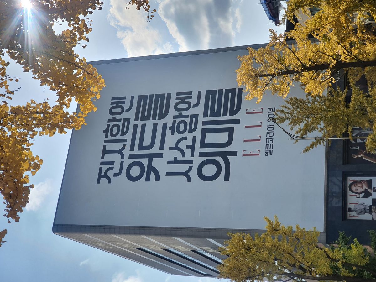 엘르 30주년 옥외 현수막