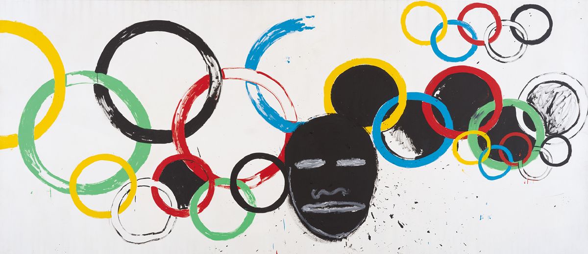 앤디 워홀과 장 미셸 바스키아의 협업으로 완성된 ‘올림픽 링(Olympic Rings)’(1985). 