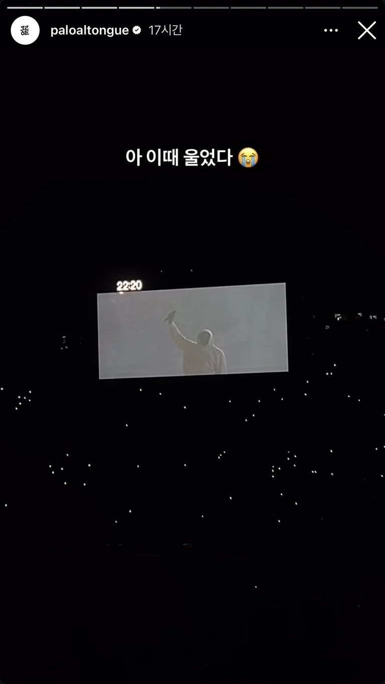 스타들이 남긴 공연 후기 