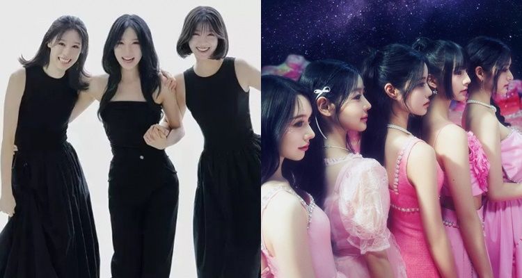 피프티 피프티 전 멤버 3인(왼쪽), 5인조로 재정비한 피프티 피프티