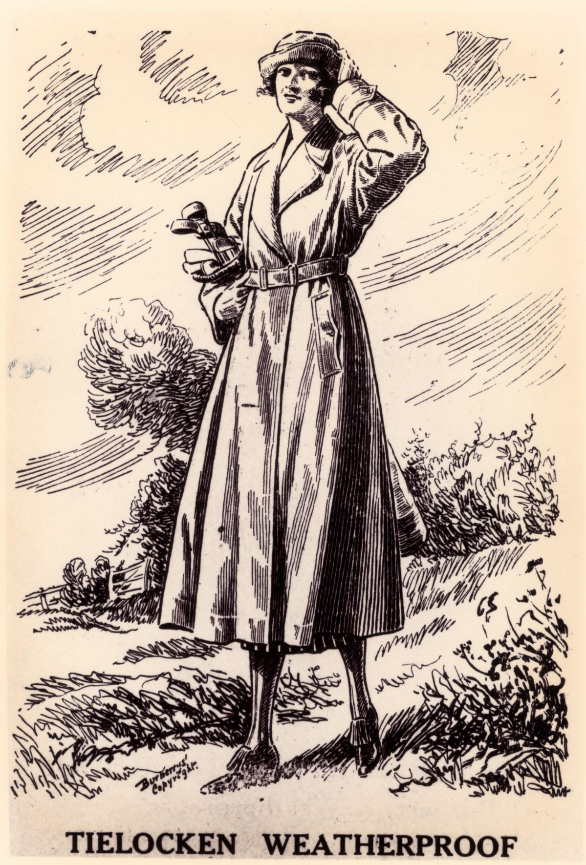 1912년 토마스 버버리가 디자인한 타이로켄 코트.