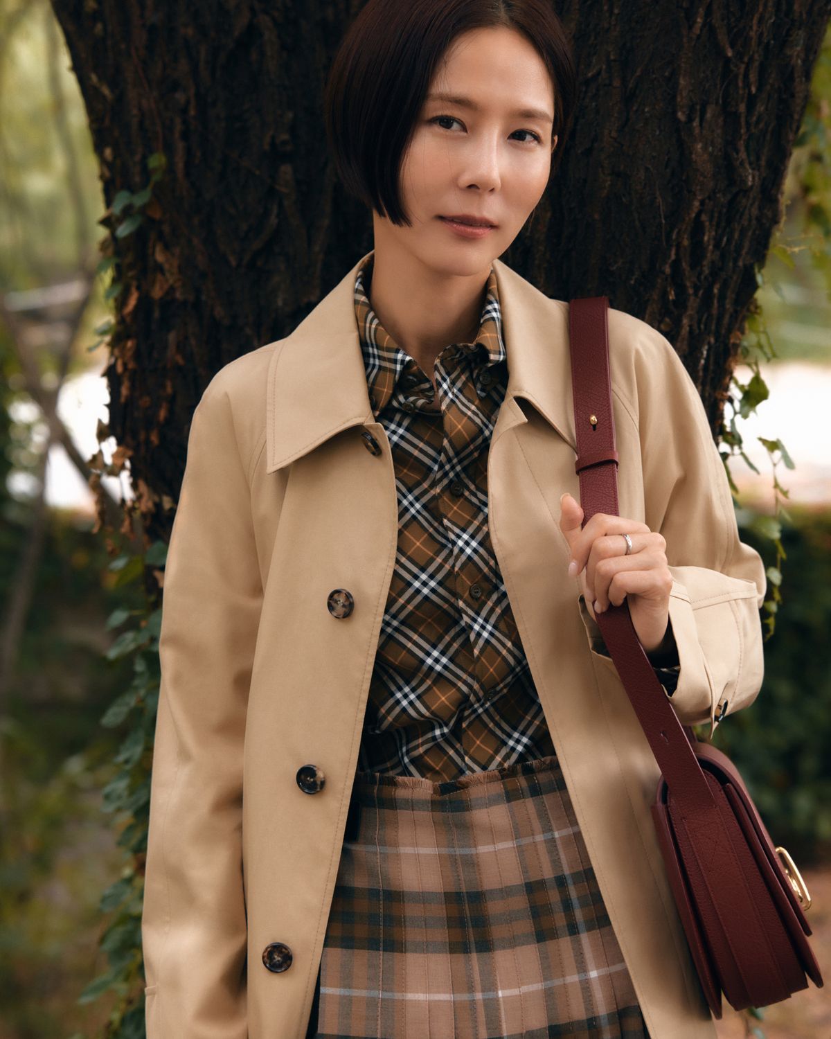 김나영은 클래식한 영국 무드를 한껏 강조했다