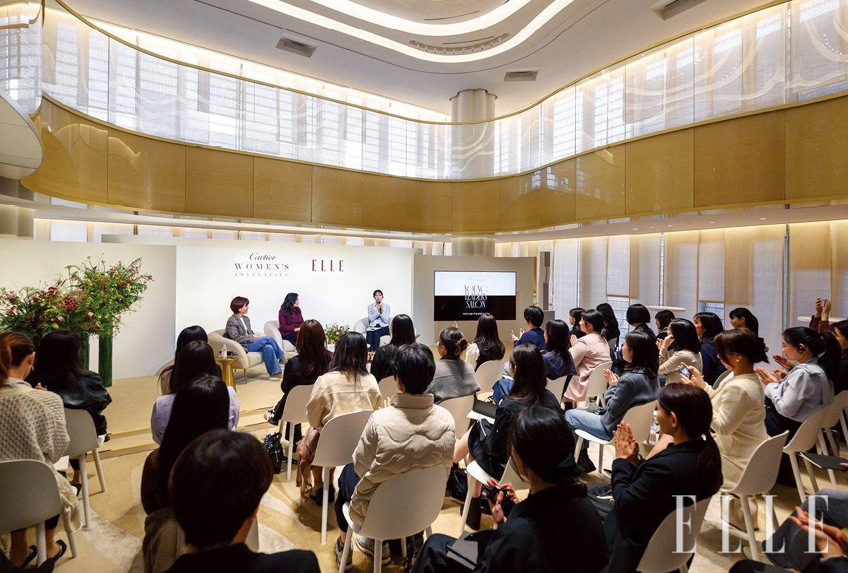 행사에 참석한 <엘르> 독자들의 몰입한 모습.