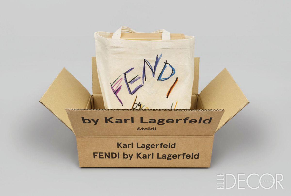 라거펠트의 패션 드로잉을 담은 Fendi by Karl Lagerfeld 패키지.