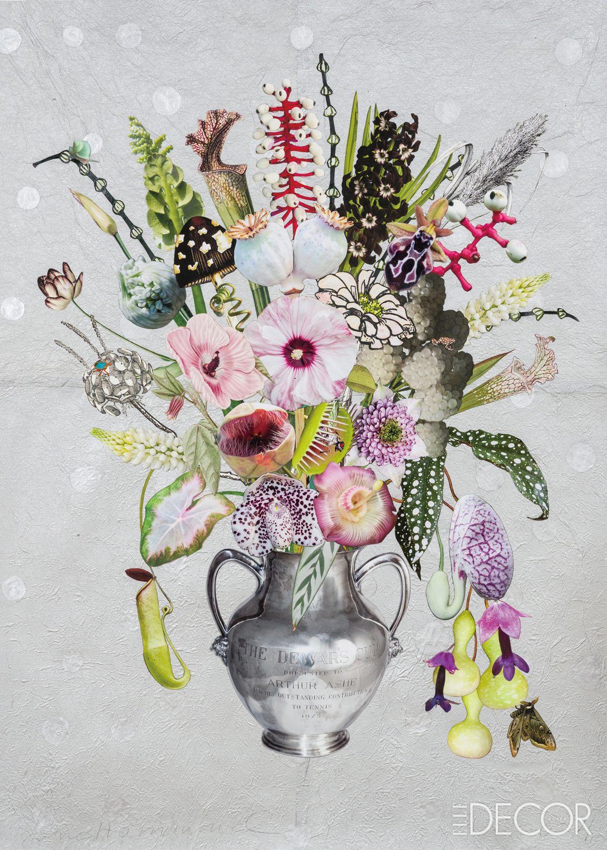 ‘Arthur Ashe Trophy with White Raspberries, Bee Orchid and Venus Fly Trap’(2024).