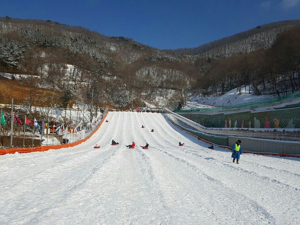 양주눈꽃축제 눈썰매장
