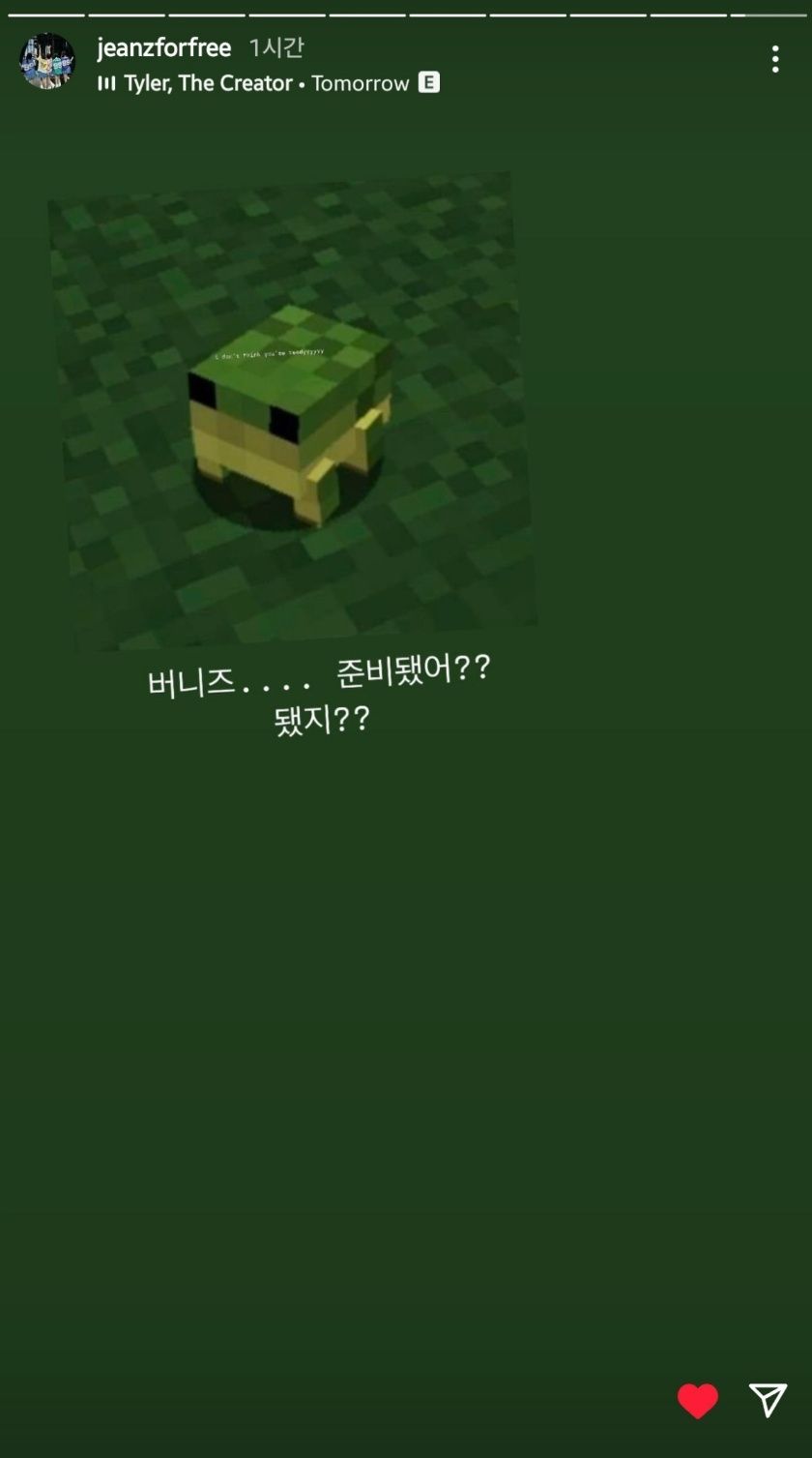 뉴진스 인스타그램 스토리
