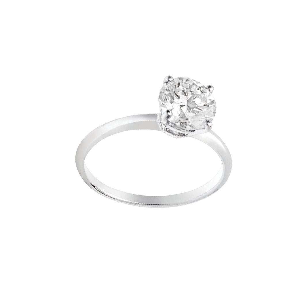플래티넘에 라운드 브릴리언트 컷 다이아몬드를 세팅한 ‘로마 아모르’ 링은 BVLGARI.