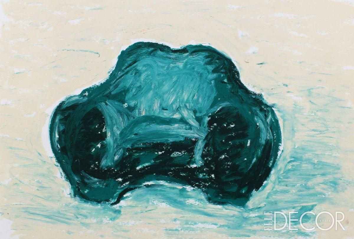 <아상블라주 8>의 일부인 ‘구미 암체어(Gummy Armchair)’ 드로잉.