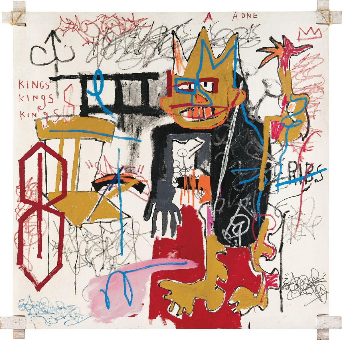 'Portrait of A-One A.K.A King' (1982) ⓒEstate of Jean-Michel Basquiat. Licensed by Artestar, New York.