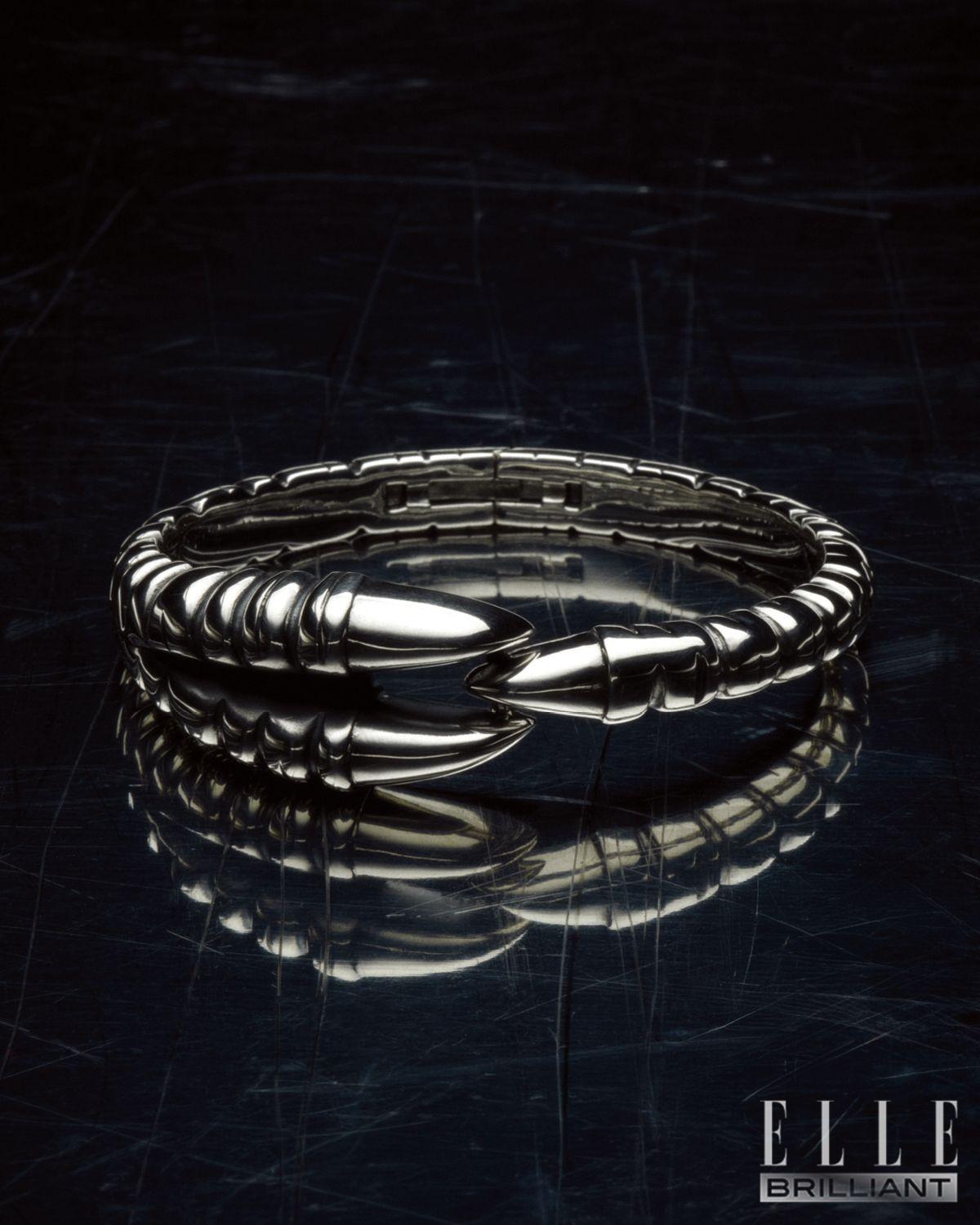 아이코닉한 발톱 모티프 링.