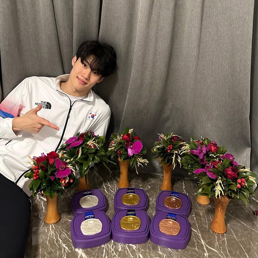 2023 항저우 아시안게임 당시의 황선우.
