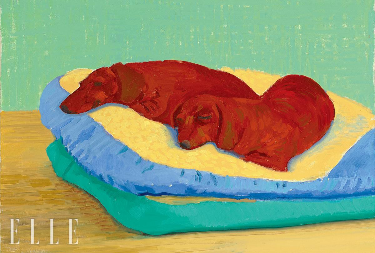 David Hockney, ‘Dog Painting 19’(1995).