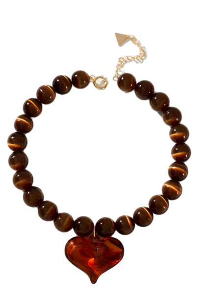 Mod Beaded Pendant Necklace