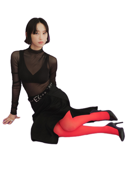 넉넉 포인트 컬러 스타킹