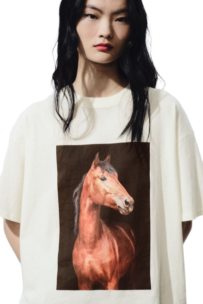 오버사이즈 코튼 티셔츠