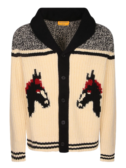 말 모티브 카디건