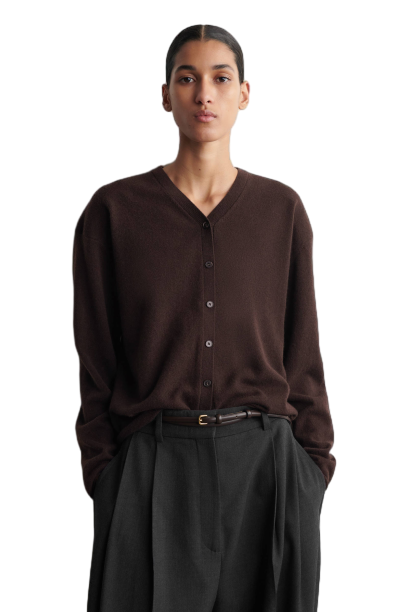 메리노 울 브이넥 가디건