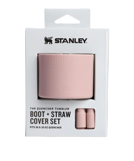 퀜처 부츠 바닥 커버 + 스트로 캡 591ml 887ml 전용, 핑크더스크, 1세트