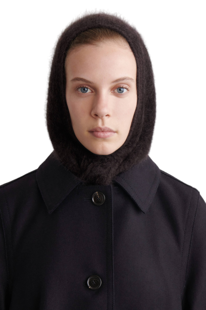 브러쉬드 캐시미어 후드