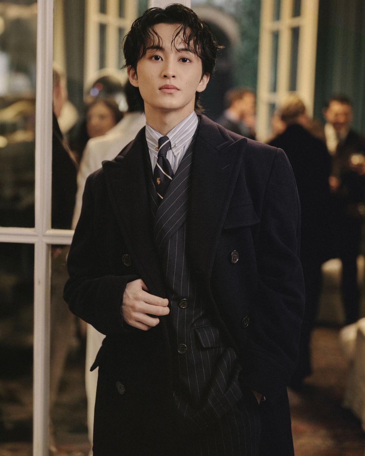 랄프 로렌의 2026 가을·겨울 컬렉션에 참석한 NCT 마크. @poloralphlauren