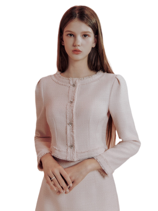 Tuuli tweed crop jacket (2colors)