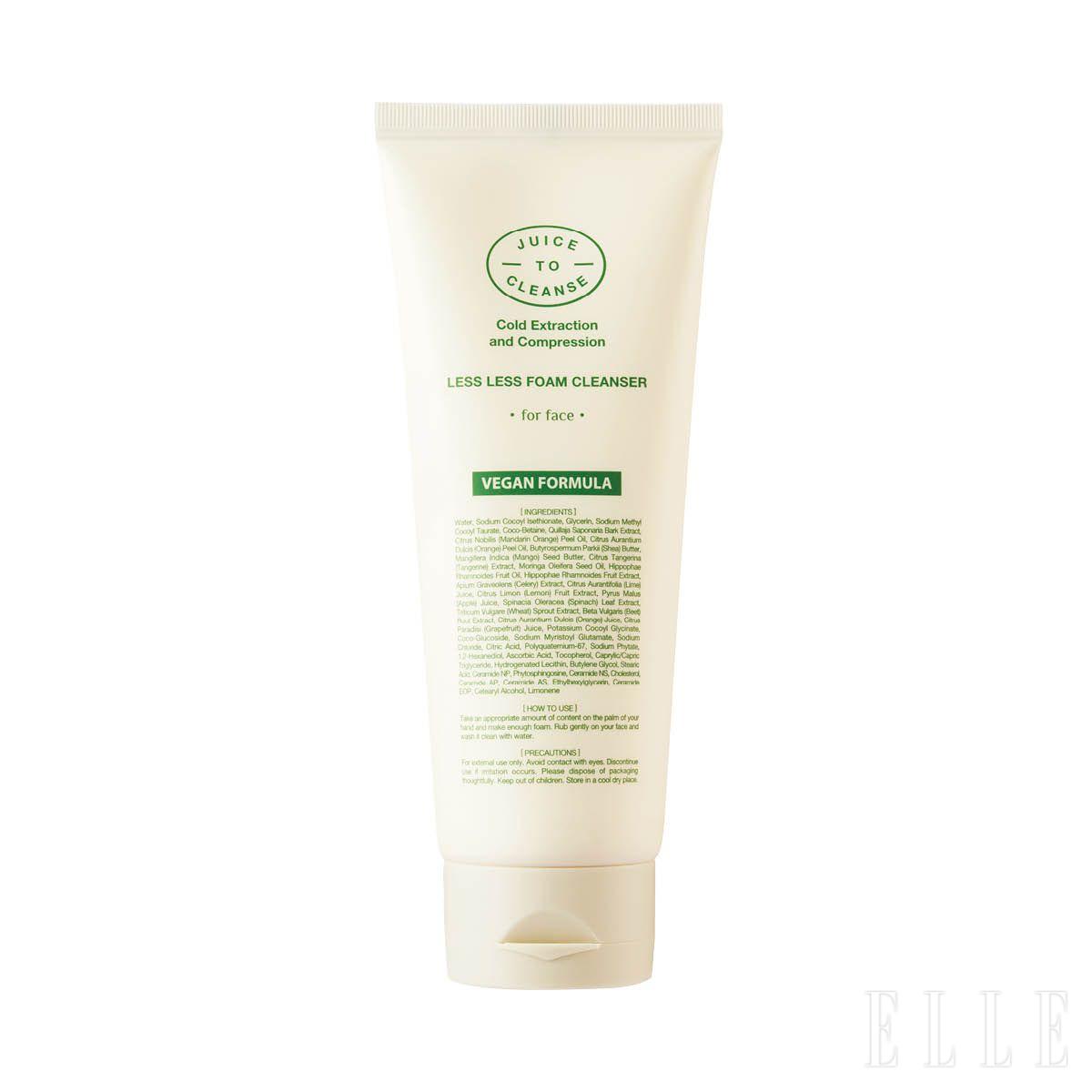 사탕수수 유래 바이오-폴리에틸렌 용기를 사용한 레스 레스 폼 클렌저, 2만7백원, Juice to Cleanse.