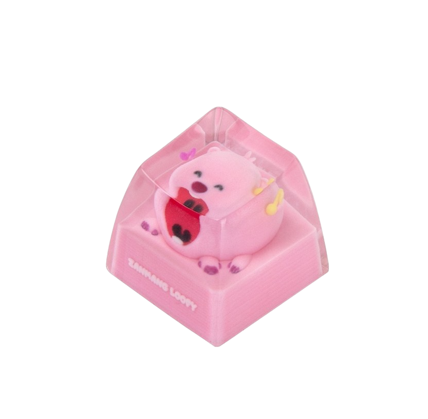 잔망루피 포인트 커스텀 레진 키캡 껄껄루피