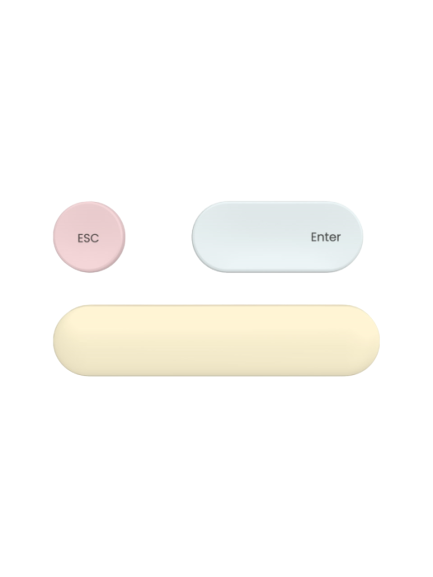 레트로 키보드 3종 포인트 키캡 CAP-01