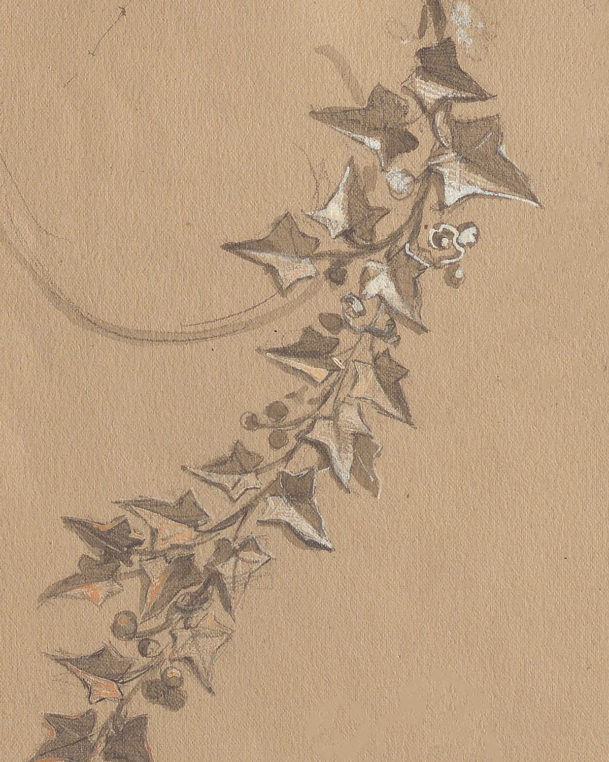 1879년, 아이비에서 영감 받아 제작한 퀘스천 마크 네크리스.