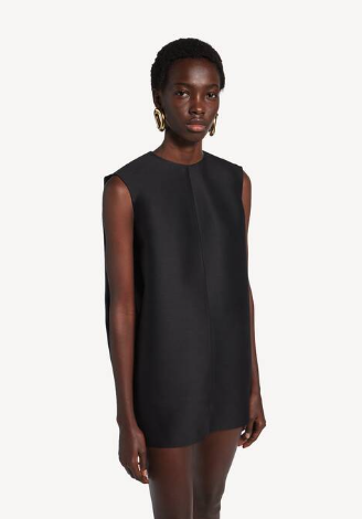 여성 미니 코쿤 블랙 원피스