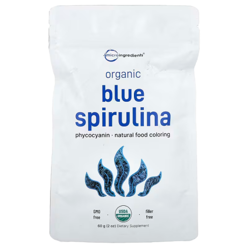 유기농 블루 스피룰리나, 60g(2oz)
