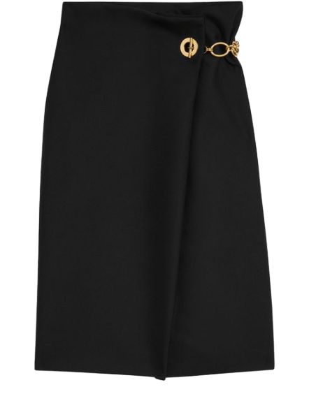 Midi skirt in mohair wool