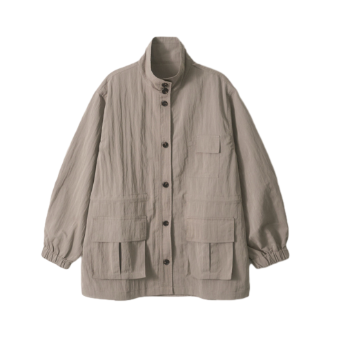 유틸리티 드로우스트링 트렌치 점퍼