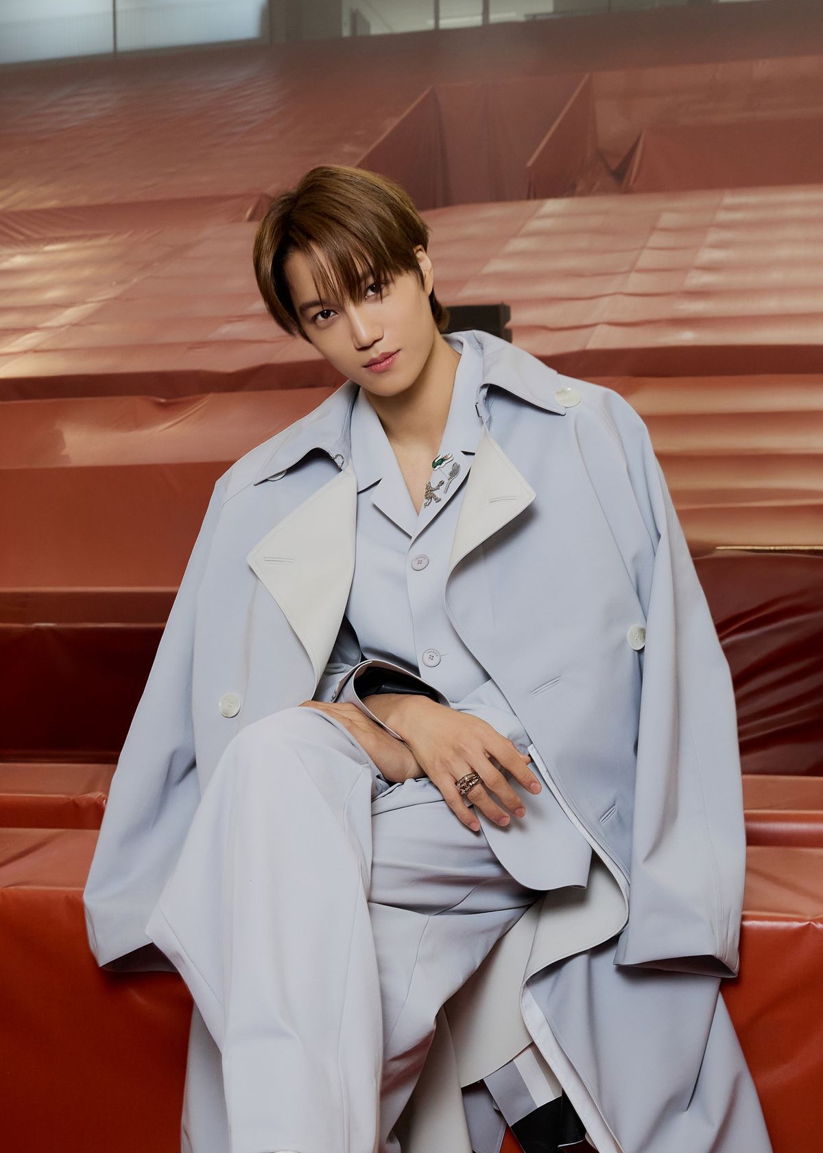 라코스테 2026 가을 겨울 컬렉션에 참석한 엑소 카이.