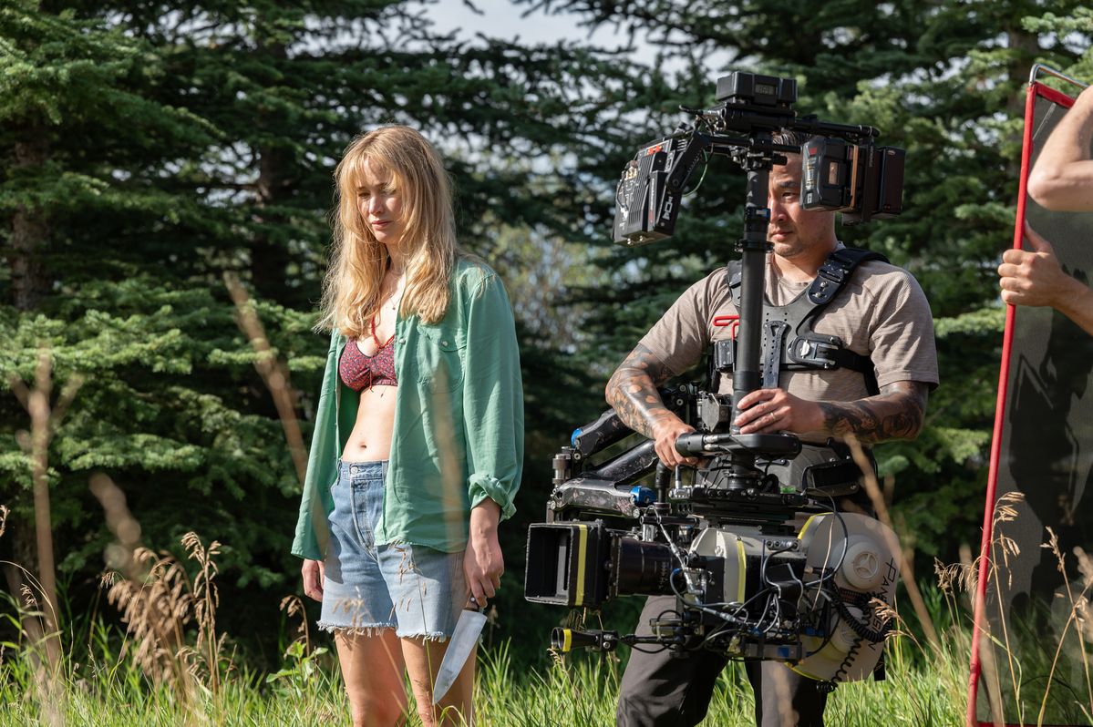 영화 <다이 마이 러브> 촬영 현장