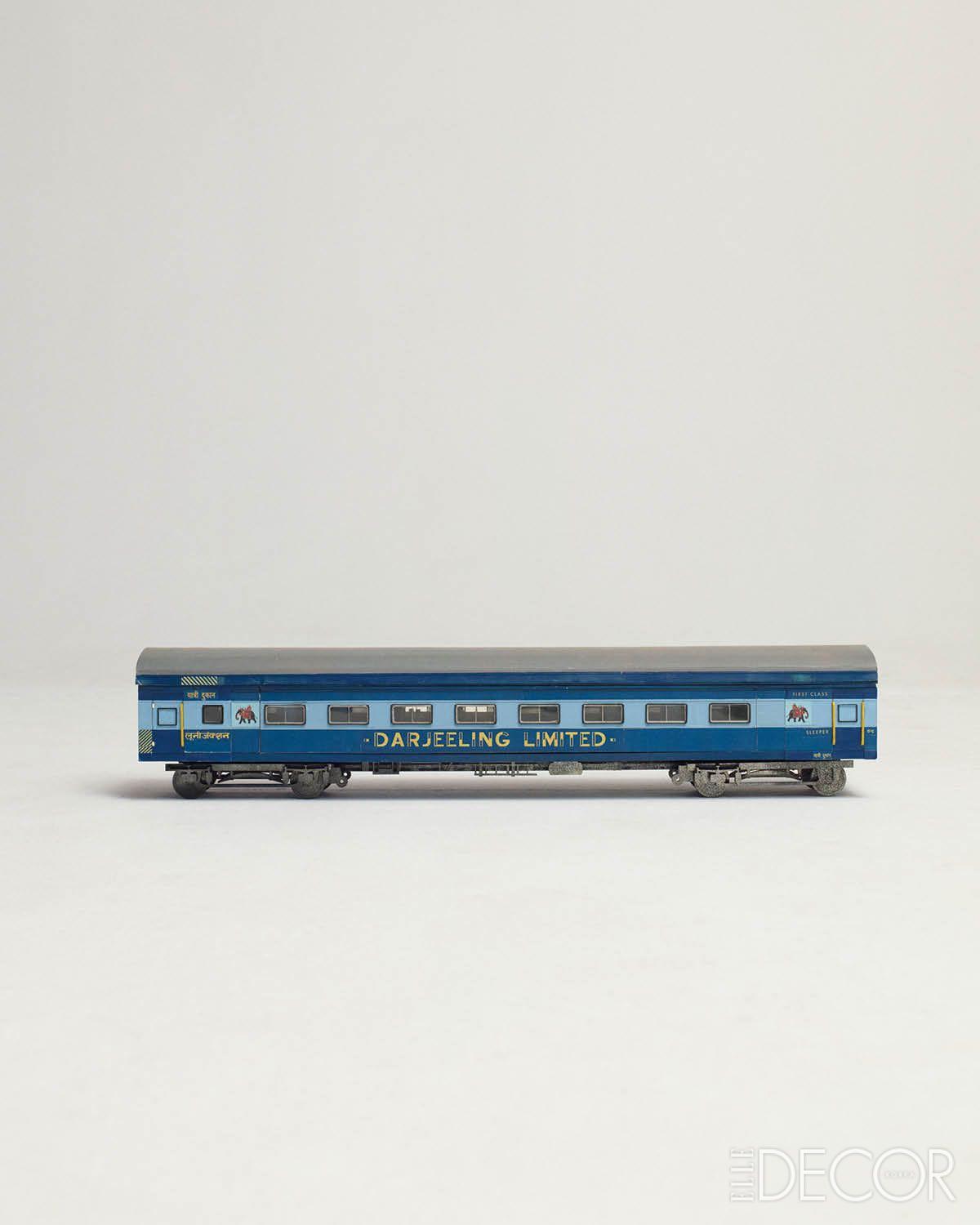  <다즐링 주식회사 The Darjeeling Limited>의 기차 미니어처 모델. 