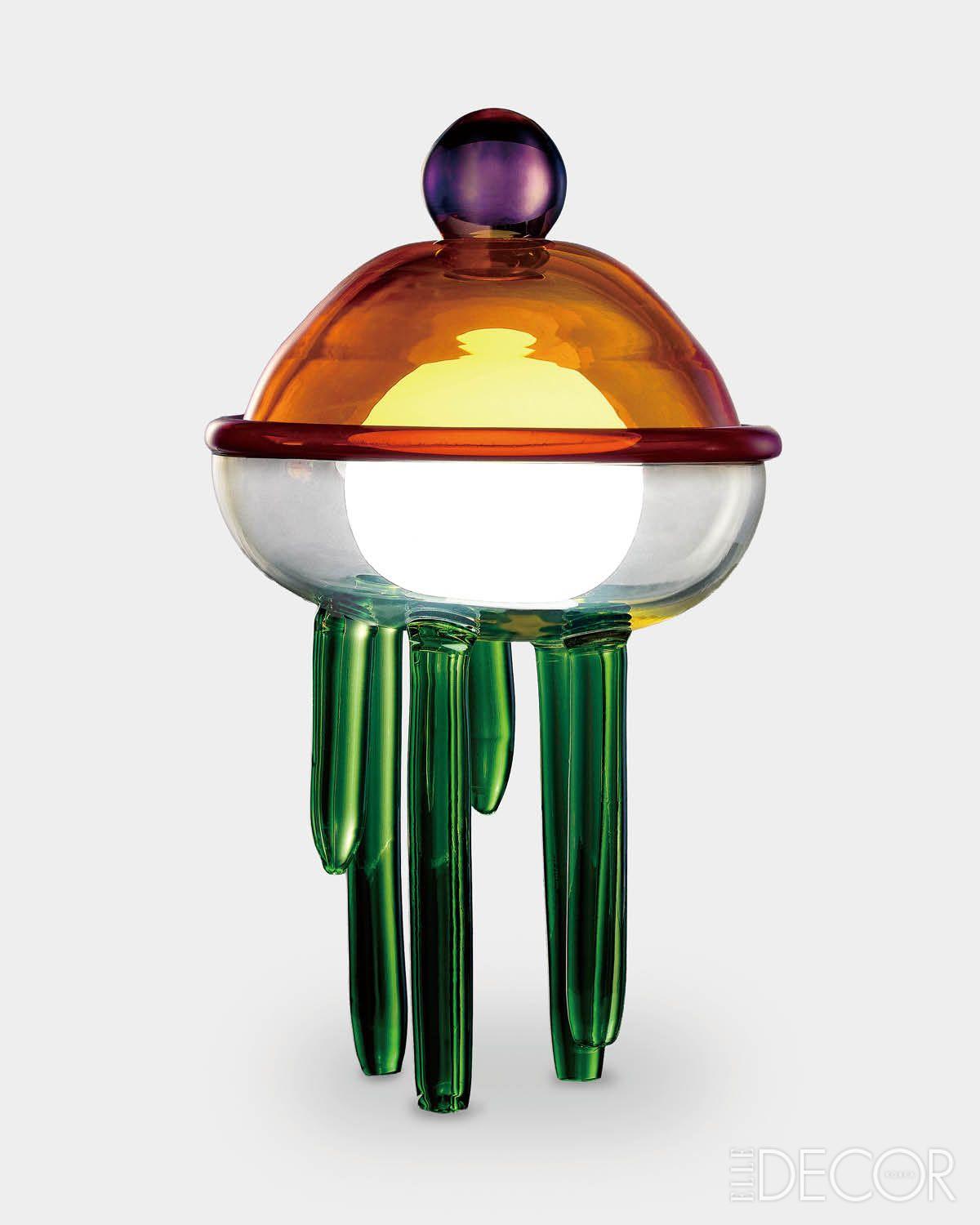 키키 추디코바(Kickie Chudikova)의 수공예 무라노 글라스 테이블 램프 ‘풀포폴리스 피살리아(Pulpopolis Physalea)’. 