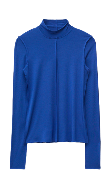 롱 슬리브 터틀넥 탑