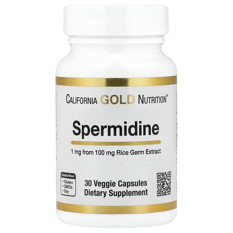 스페르미딘, 쌀배아추출물, 1mg, 베지 캡슐 30정