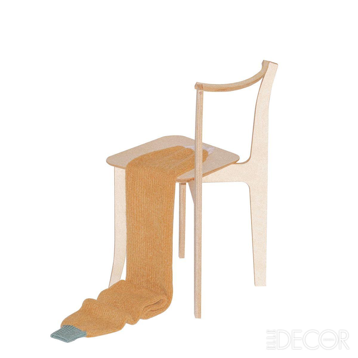 ‘이지 커트 체어(Easy Cut Chair)’는 스케치나 컴퓨터 선행 작업 없이 워크숍에서 직접 손으로 만들어 디자인했다.