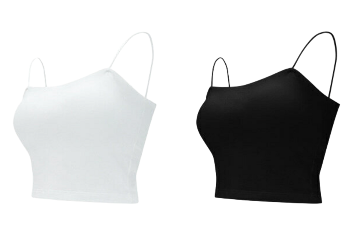 모달 코튼 캡내장 얇은 끈 나시 2종