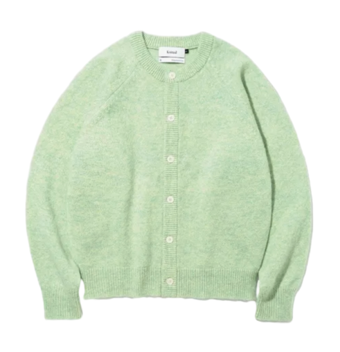 쉐기독 울 100% 라운드 가디건