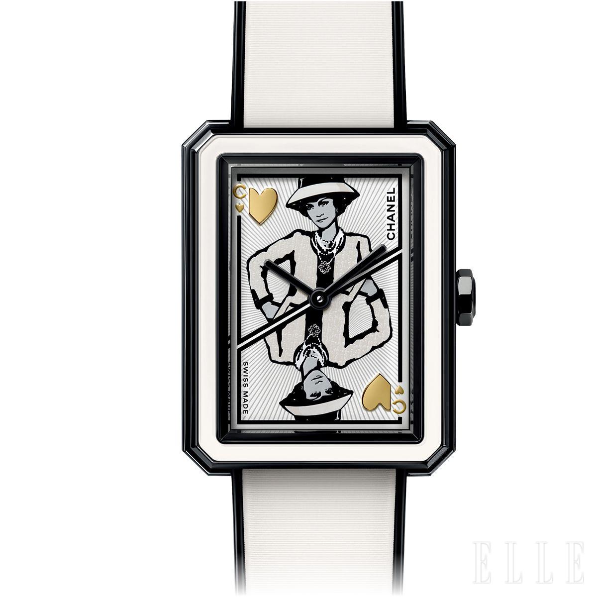 보이프렌드 워치 다이얼에 퀸 오브 하트를 담은 ‘보이프렌드 코코 게임’ 워치. 